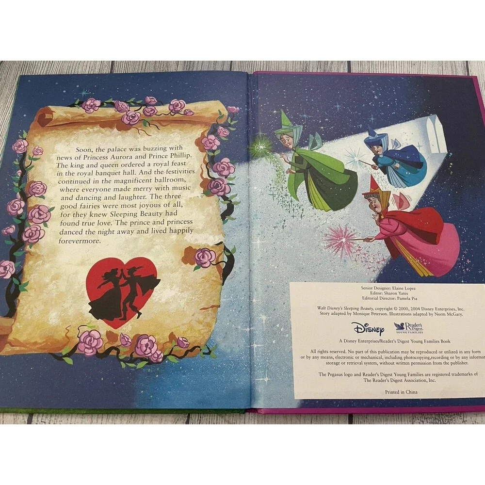 Vintage Disney Sleeping Beauty Children’s Hardcover Book, Storybook Favorite